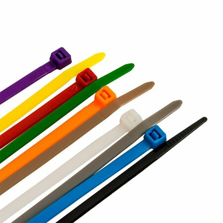 FORNEY Cable Ties, 8 in Standard Duty Assortment 62025